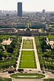 Aerial view on the Champs de Mars