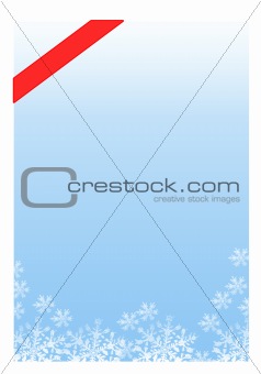 Christmas frame for greeting cards, blue
