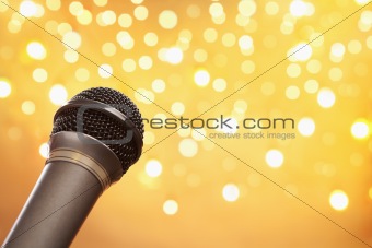 Microphone with blur light