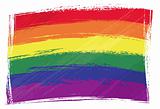Grunge Rainbow flag