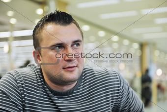 indoor man portrait