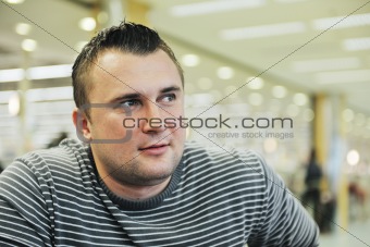 indoor man portrait