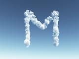 cloudy letter M