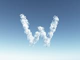 cloudy letter M