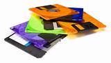 Several diskettes