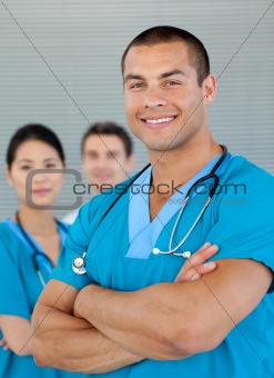 Portrait of a surgeon team in hospital