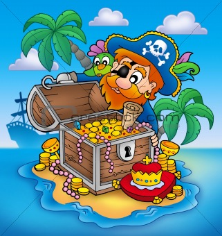 Pirate and treasure