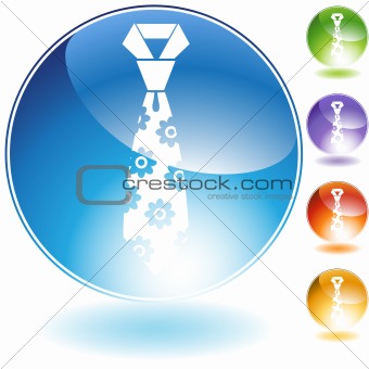 Flower Necktie Crystal Icon