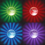 3D Globes with Burst Background
