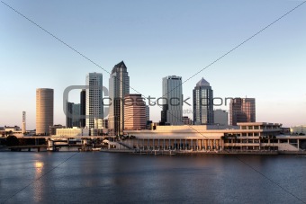 Modern Architecture in Downtown of Tampa, Florida USA