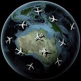 Planes over Australia