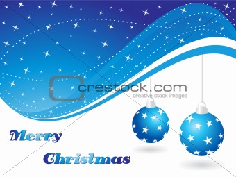 abstract background with hanging xmas ball