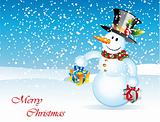 Snowman Christmas Card