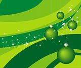 Green vector Christmas background