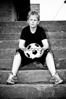 Young boy with ball