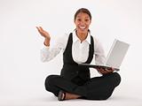 Young Woman Using Laptop