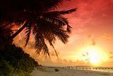 Sunset in the Maldives
