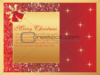 creative artwork background with xmas banner