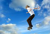 Skater high jump