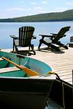 Chairs boat dock