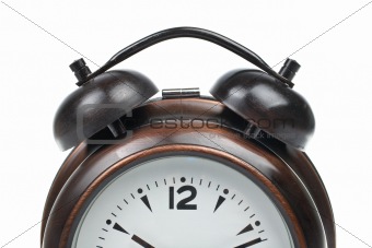 Partial view of alarm clock