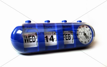 Tube Flip Calendar & Clock