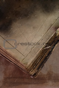 old burnt book