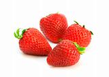 four strawberries