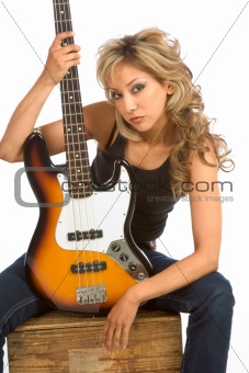 Portrait of Guitar girl