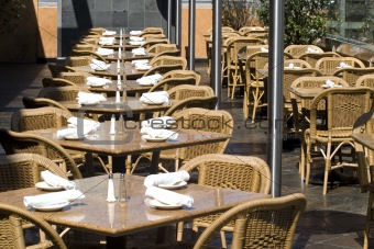 Empty Tables in restaurant
