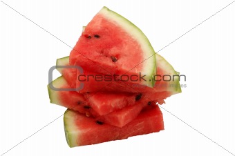 Fresh and Juicy Watermelon Pieces 