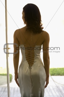 Back of an attractive woman.