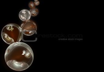 Abstract xmas balls