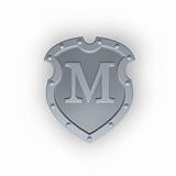 shield with letter M