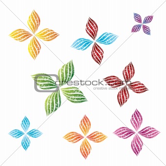 flower decorative design vector
