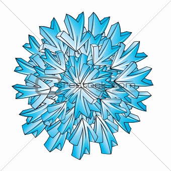 ice snowflake vector design