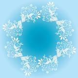 blue flower decorative background