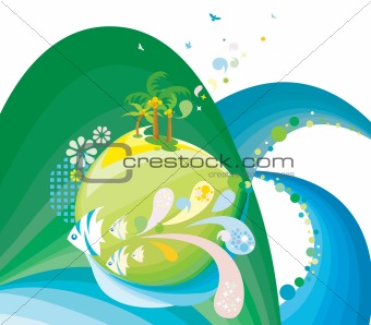 abstract nature scenery