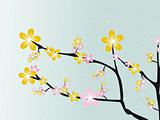 Lovely spring blossom background