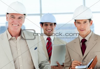 A group of architect smiling at the camera