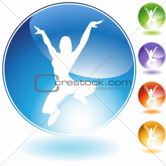 Leaping Dancer Crystal Icon