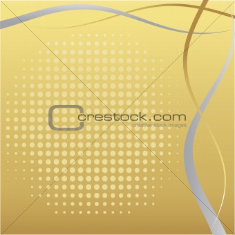 golden abstract frame