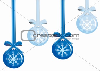 Christmas and New Year's background with decorations