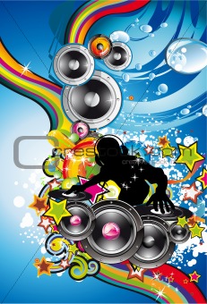 Discoteque Colorful Background