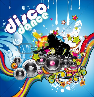 Discoteque Colorful Background