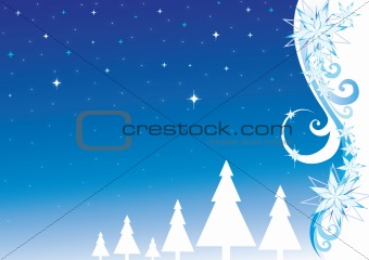 Christmas night background