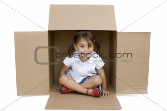 girl inside a Box