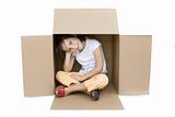 girl inside a Box