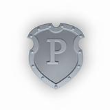 shield with letter P
