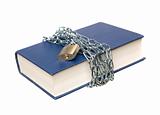Book with a chain and lock